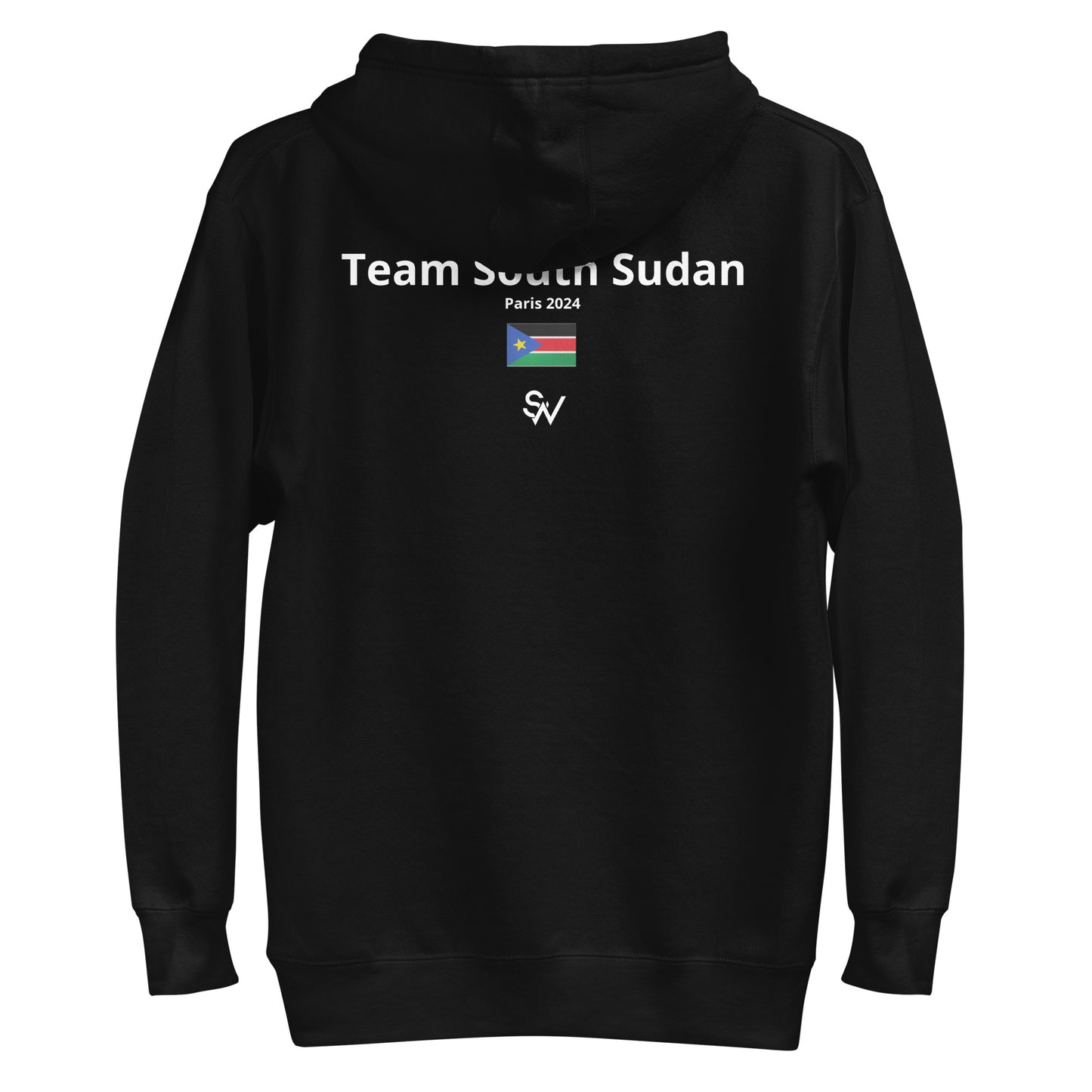 Team South Sudan Basketball Paris 2024 Unisex hoodie - Black